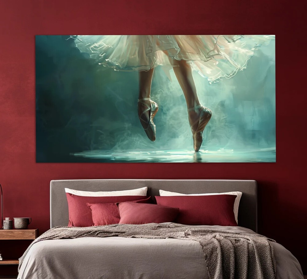 Ballet Class Oil Painting Ballerina Unframed Canvas Print Australian Wall Art