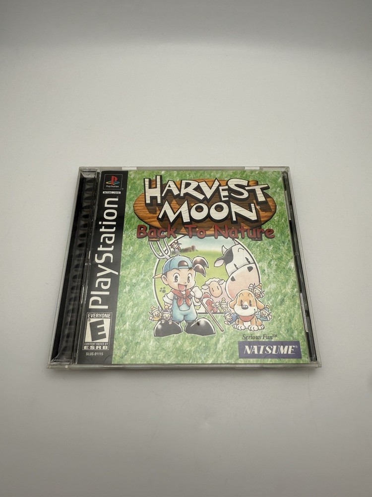 Harvest Moon: Back to Nature (Sony PlayStation 1, 2000) - Complete CIB PS1