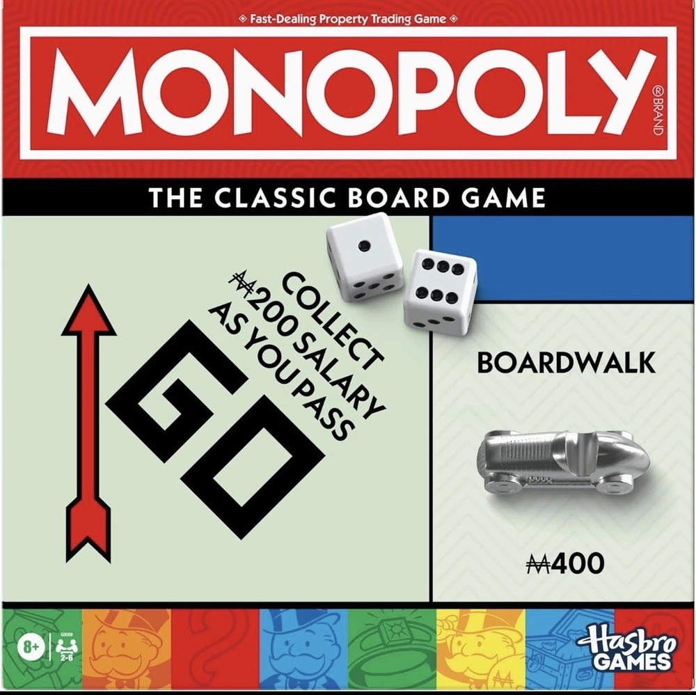 Monopoly Board Game | Classic Game with Storage Tray and Larger Tokens | Ages 8+