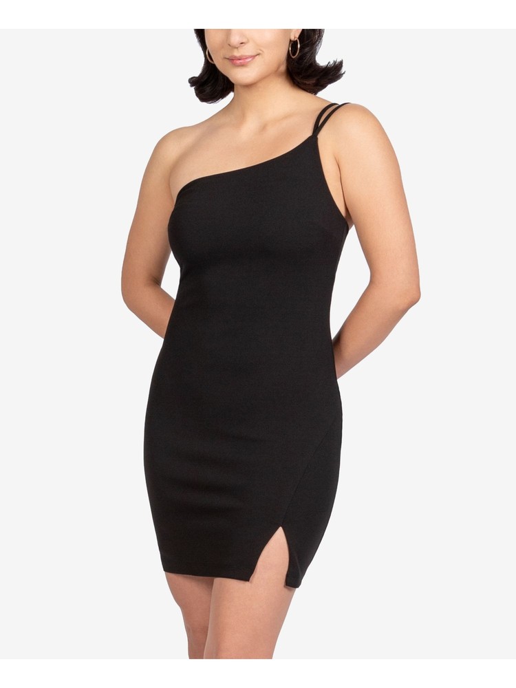 B DARLIN Womens Black Scuba Crepe Sleeveless Short Body Con Dress 5\6