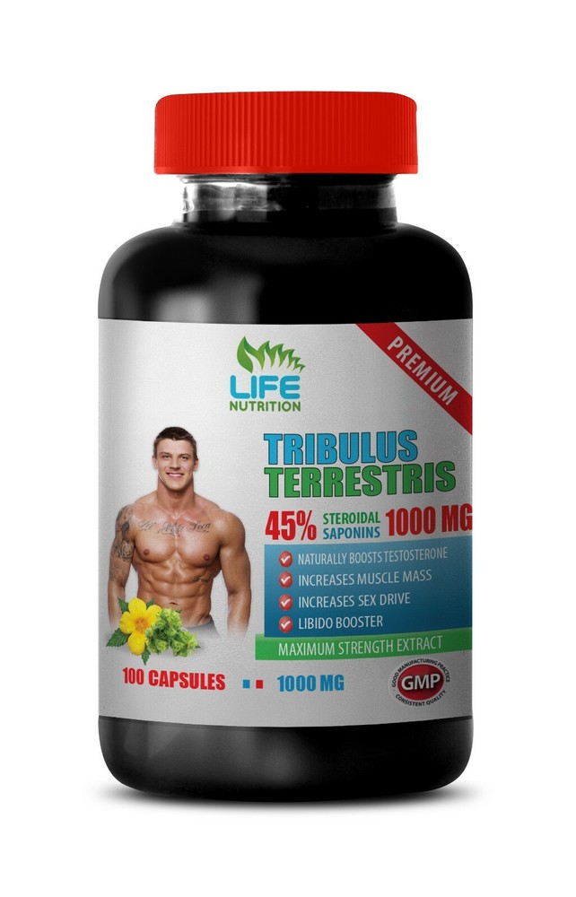tribulus capsules - TRIBULUS TERRESTRIS 45%- natural male enhancement 1B