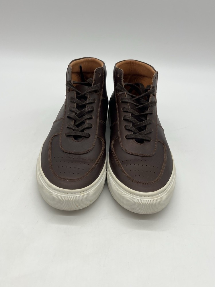 Beckett Simonon Garcia Men’s Sz 9.5 Brown Leather High Top Fashion Sneaker Shoes