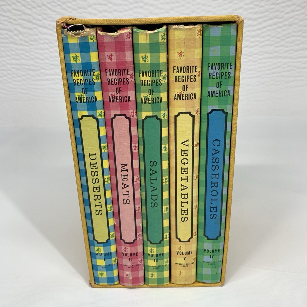 Set of 5 Favorite Recipes Of America Cookbooks Complete 5 Volumes Hardback