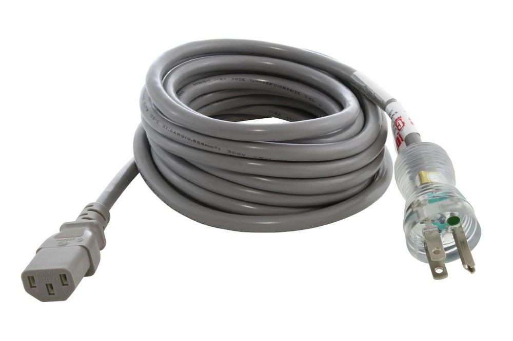 8ft 10A 18/3 Medical Grade C13 Power Cord by AC WORKS®-image