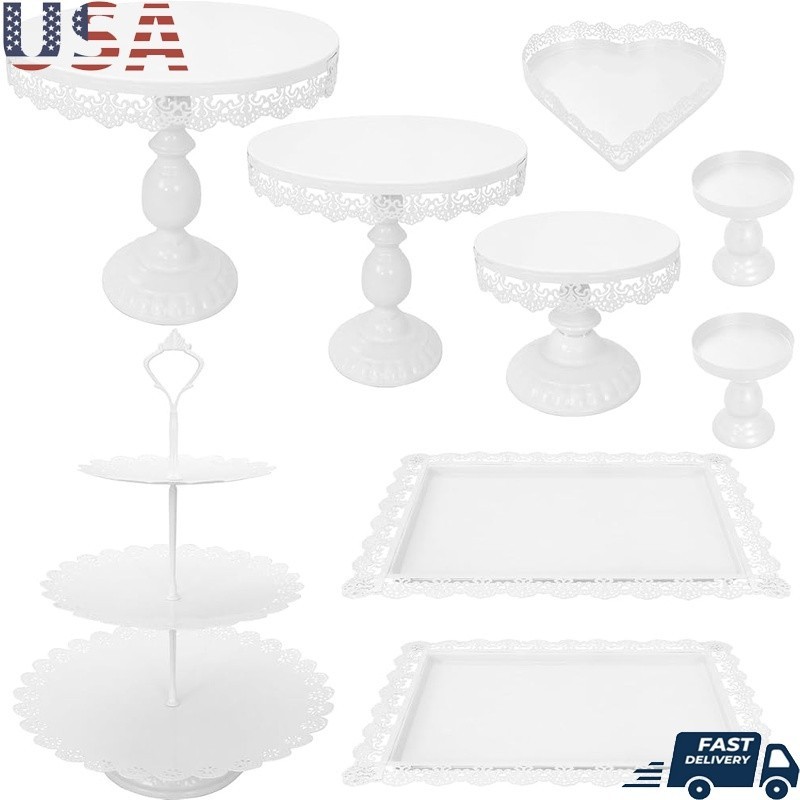 Multi Tier Metal Cake Stand Dessert Holder Events Weddings Parties Display New