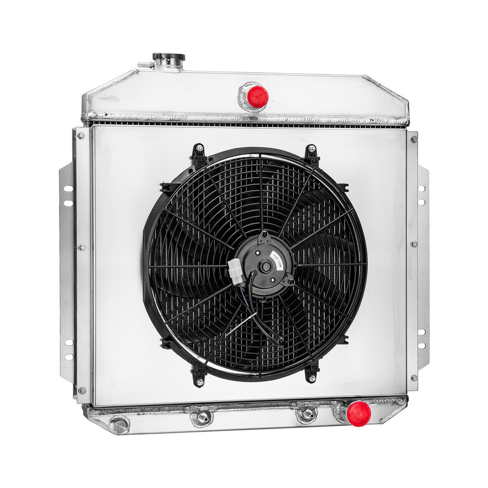 3 Row Aluminum Radiator Shroud Fan For 1957-1960 1959 Ford F100 Truck 5.8L V8 AT