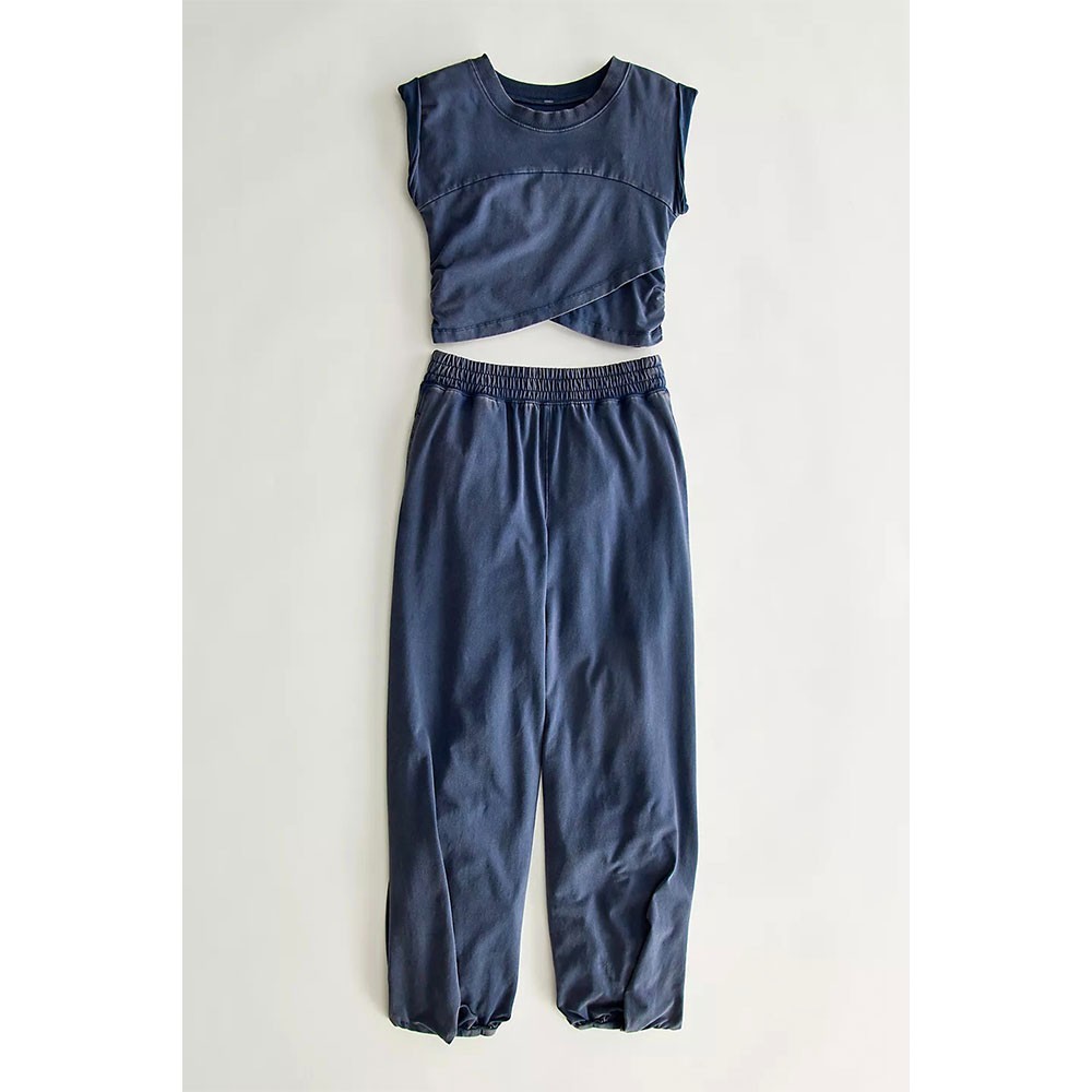 Free People Hot Shot Crossover Set, Midnight Navy
