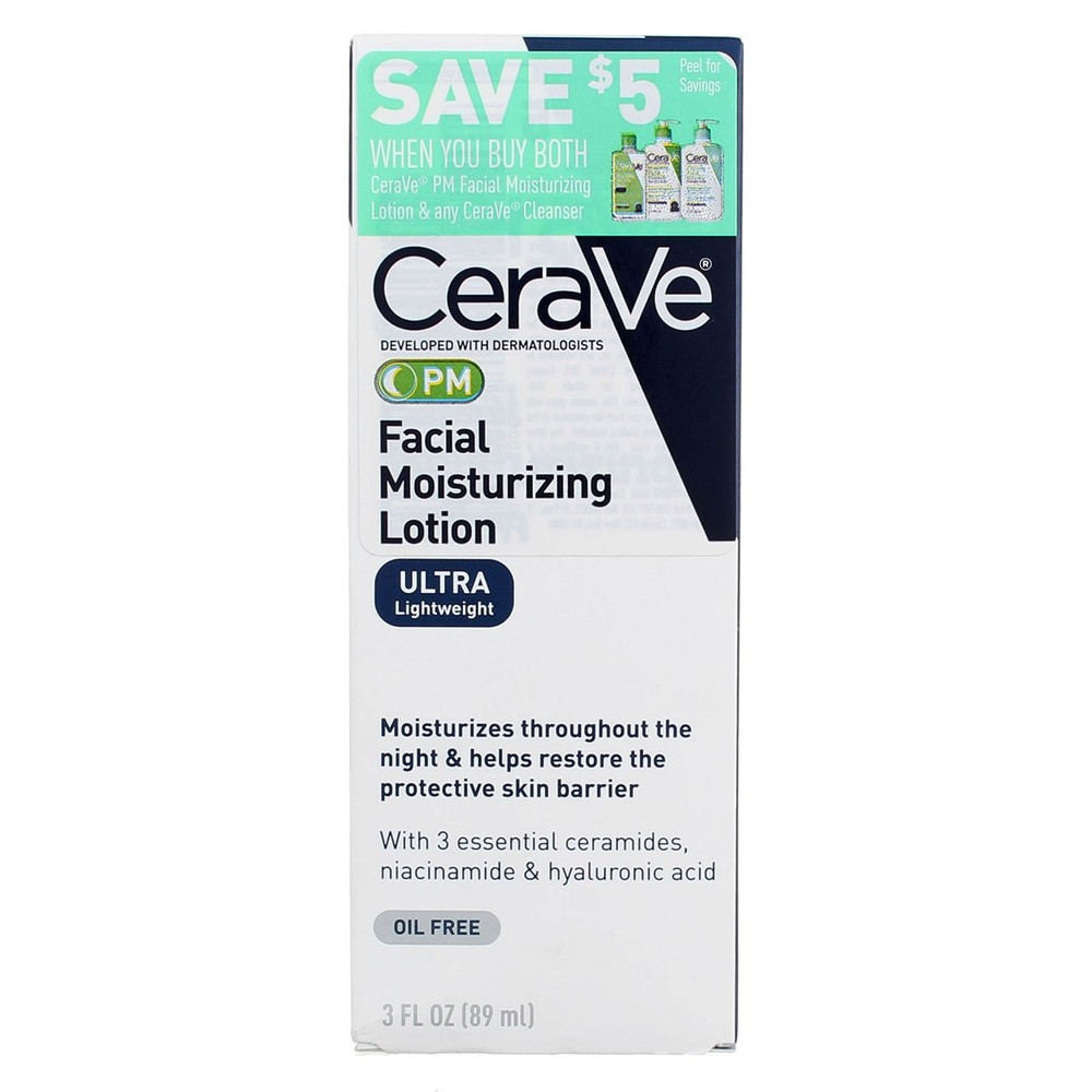 3 Pack CeraVe PM Night Moisturizer, 3 fl oz