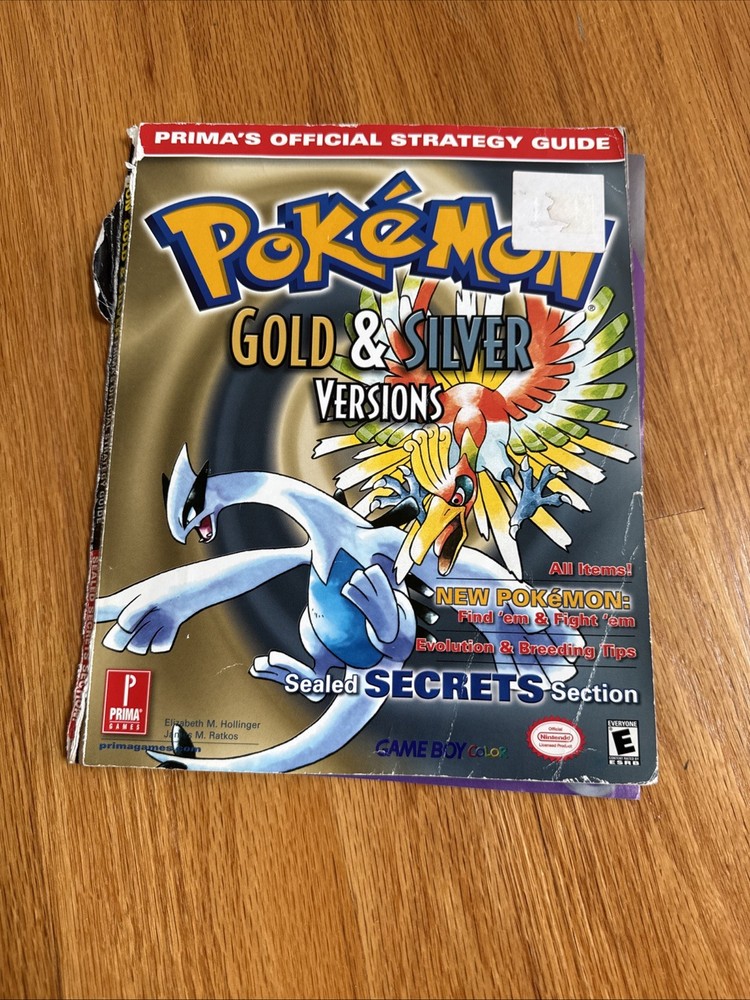 Pokemon Gold & Silver: Prima's Official Strategy Guide by Hollinger RIPPED PAGES