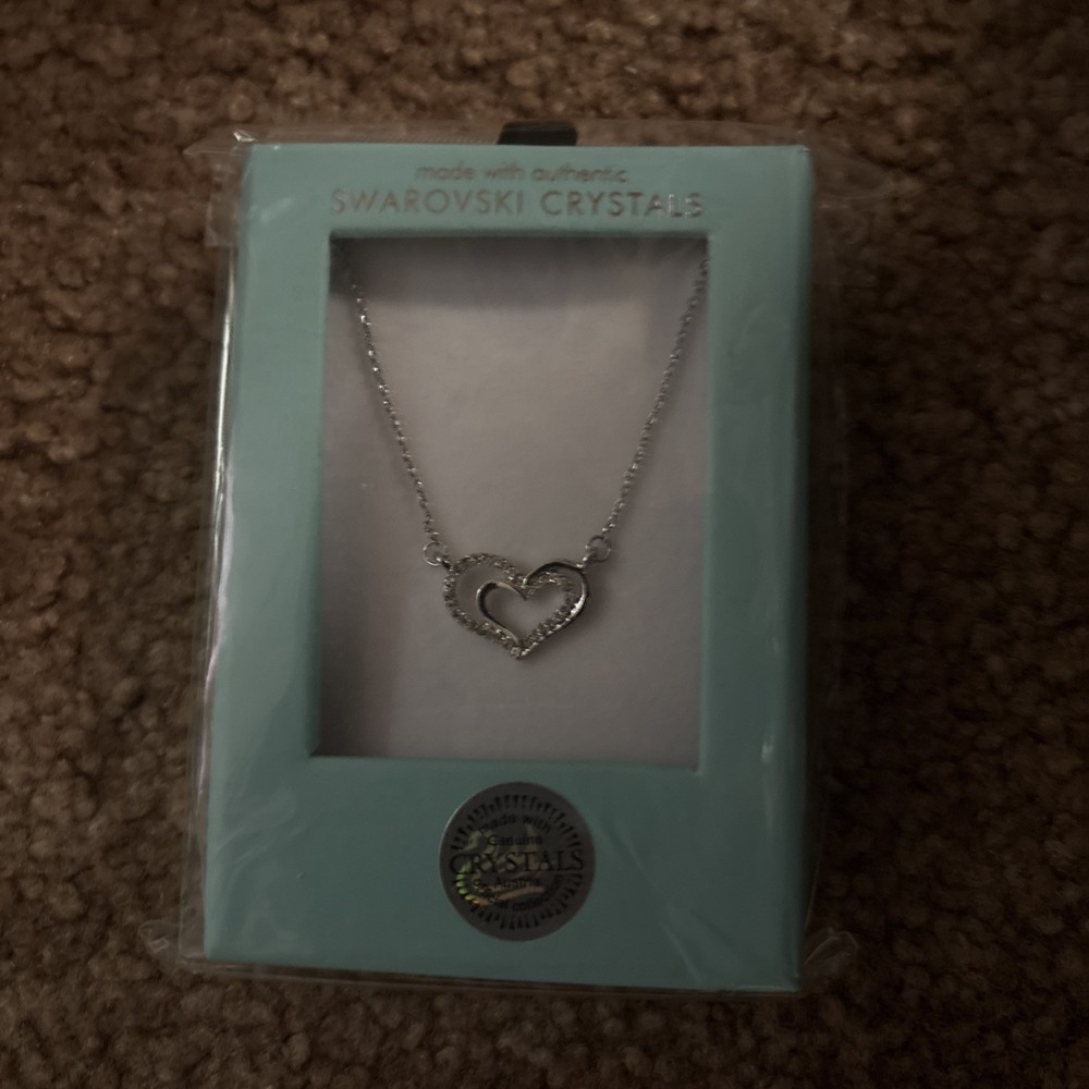 Crystal Necklace Swarovski Heart Shaped