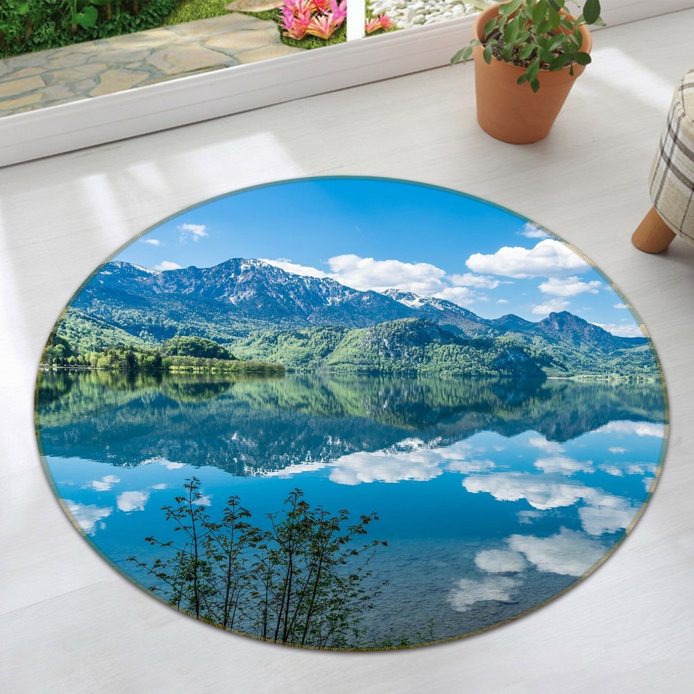 3D Mountain Landscape NAO5769 Game Rug Mat Elegant Photo Carpet Mat Fay