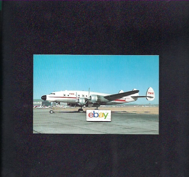 Twa Trans World Lockheed L749 Constellation Starstream Livery Postcard