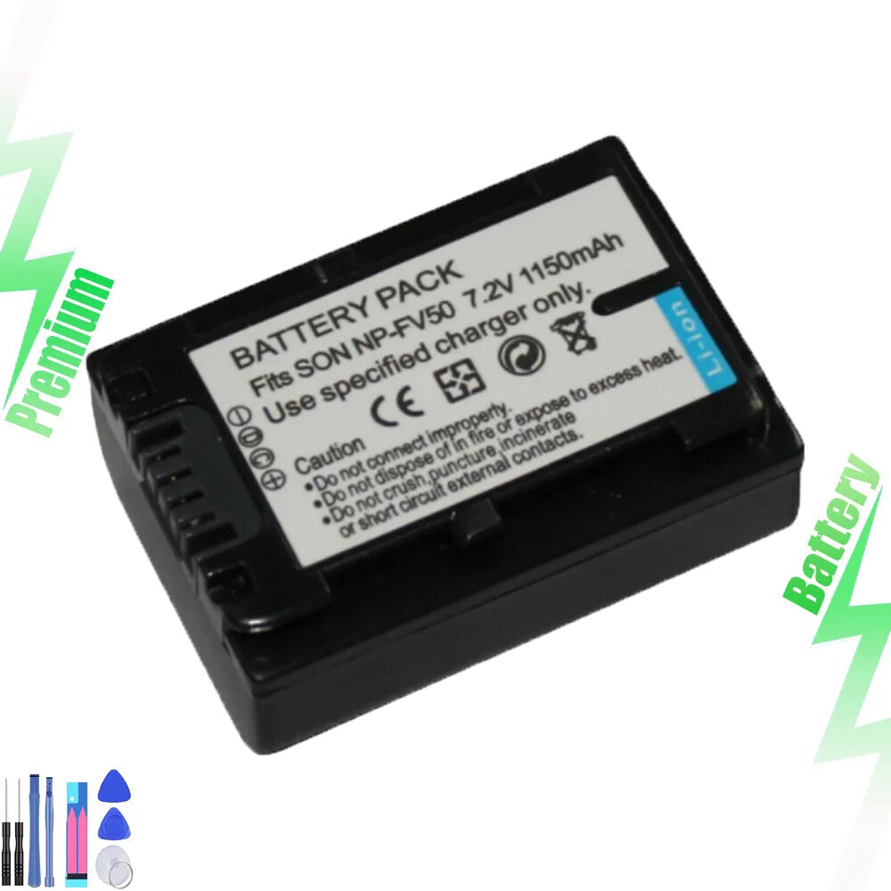 Battery for   NP-FV50 HDR-CX160 HDR-CX190 HDR-CX200 HDR-CX210 1150mah