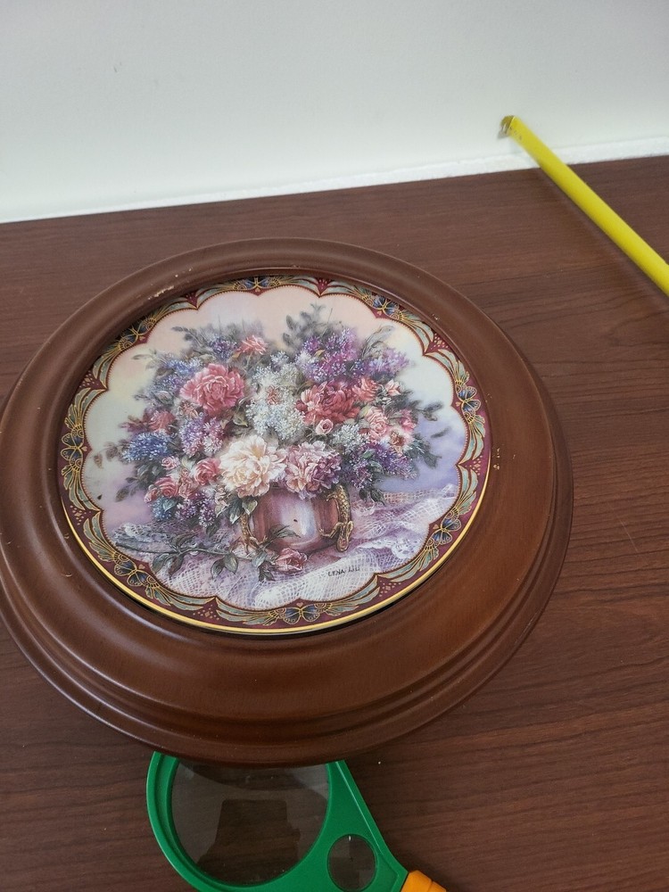 1993 Lena Liu Flower Fairies MAGIC MAKERS Plate with 22K Gold Trim