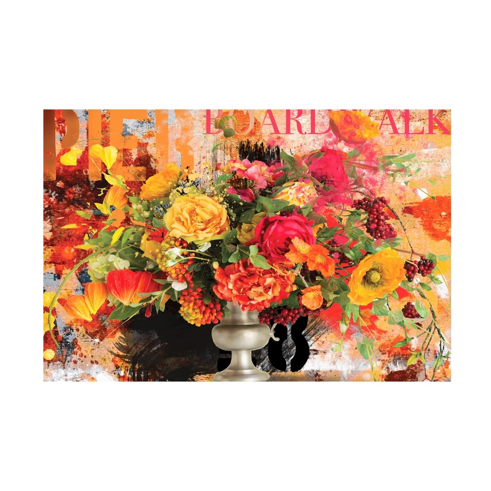 Canvas Wall Art - Porter Hastings 'Urban Bouquet 5' Wall Art for Living Room,...