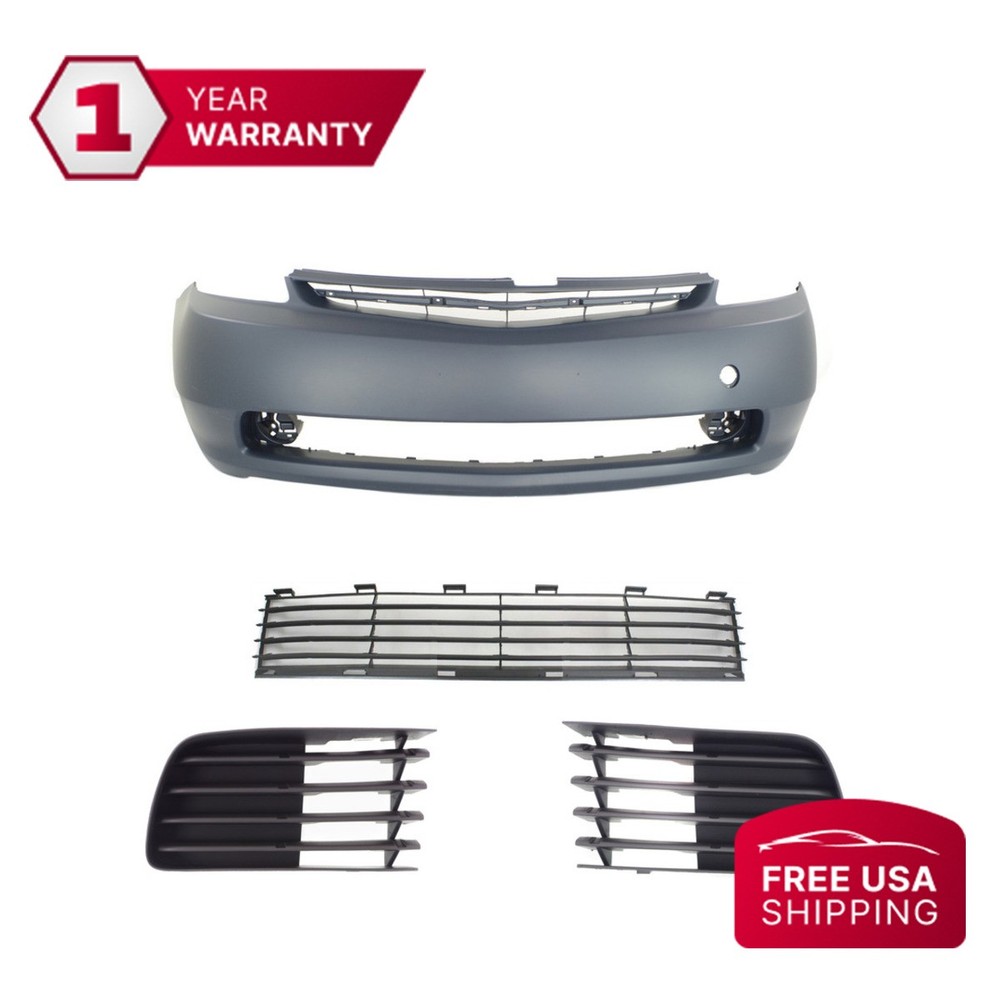 2004-2009 Toyota Prius Base Touring Front Bumper Grille Fog Light Covers