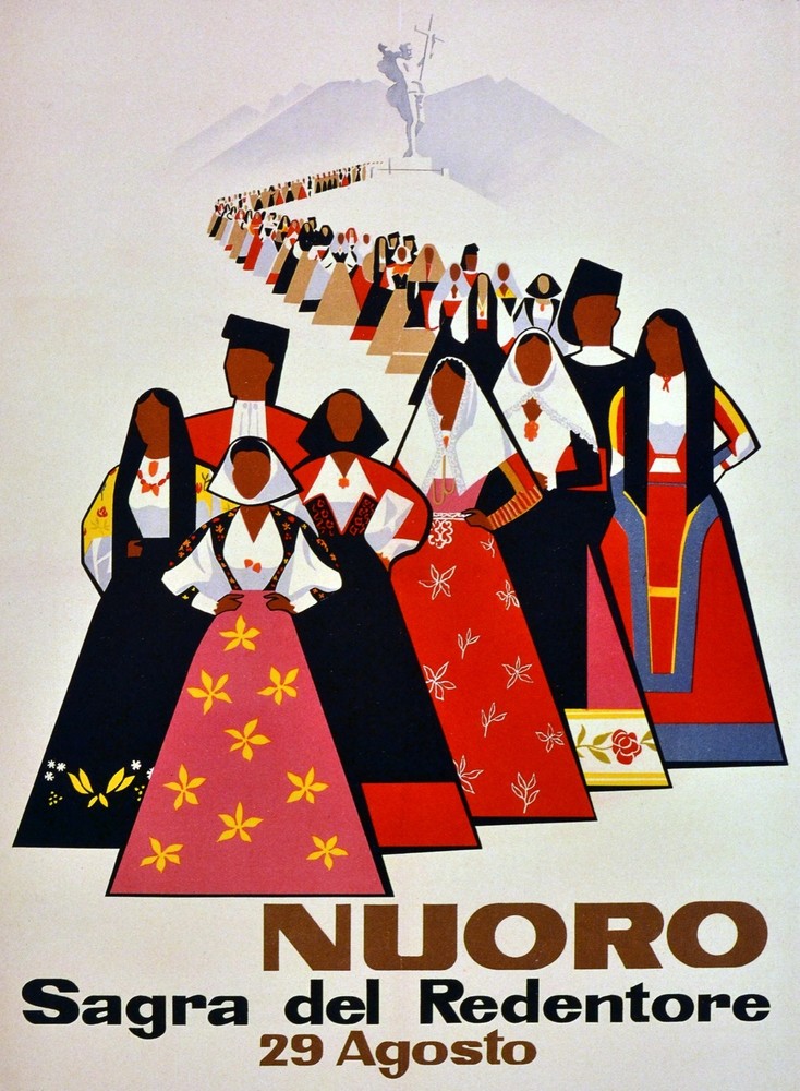 Decoration Poster.Home Room Interior design.Travel Italy.Nuoro.6543
