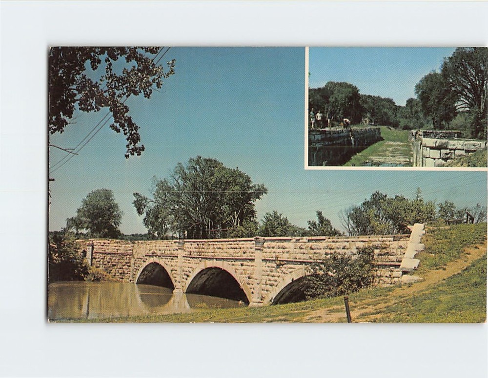 Postcard C. And O. Canal Aqueduct Over Conochegue Creek Williamsport MD USA