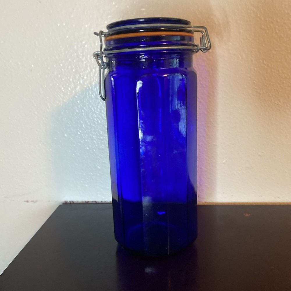 Kitchen Canister Cobalt Blue 9.5