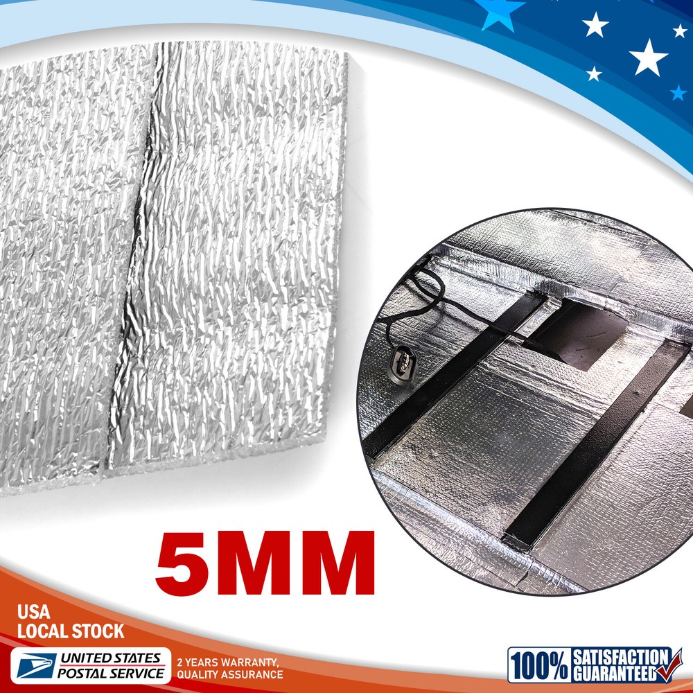 48sqft  Sound Deadener Car Heat Shield Insulation Noise Reduce Floor Mat