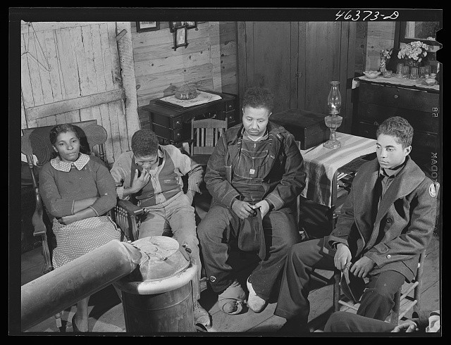 Photo:Woodville MS Mrs Edgar Jones Son CCC Camp 1941 Interior Portrait