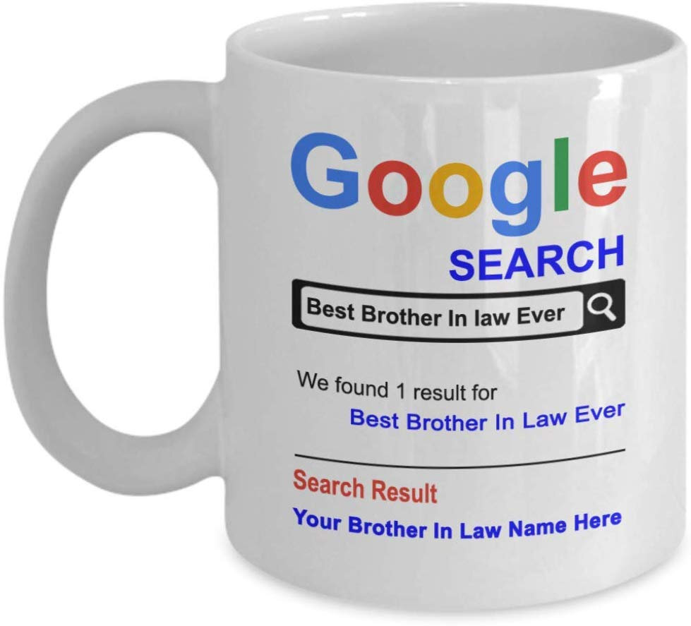 Personalized Brother In Law Mug Best Brother In Law Ever Coffee Cup Customized