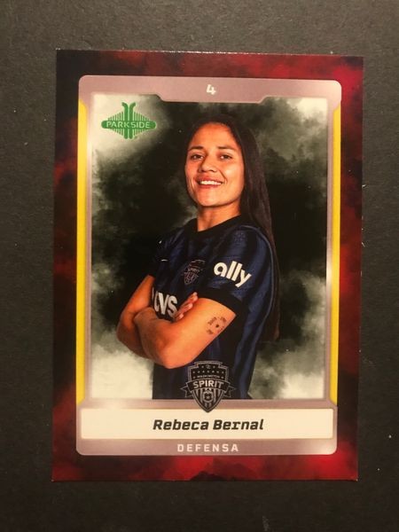 2025 Parkside NWSL en Espanol Rebeca Bernal RED /25 SSP Spirit #26 Washington