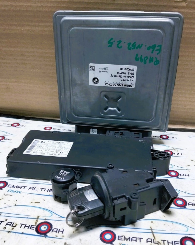 2008-2010 BMW 523I E60 LCI  Engine Control Module ECU KIT COMPLETE 7576297