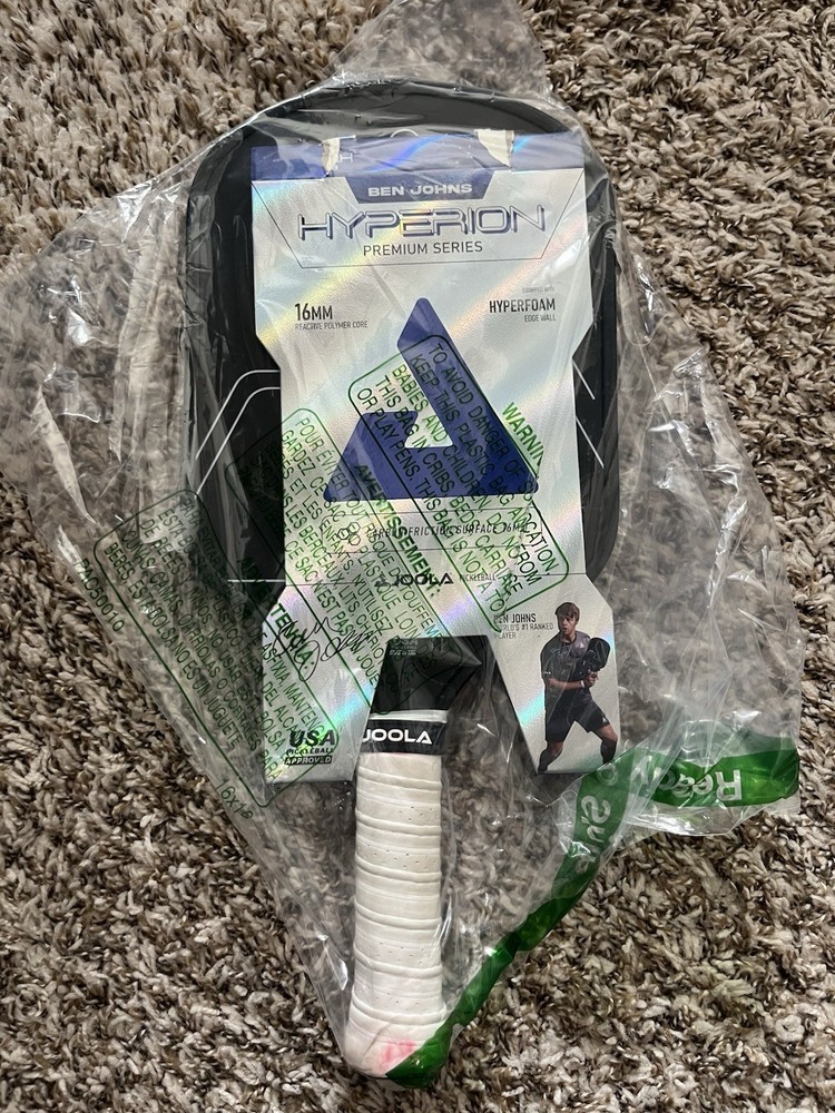 Joola Ben Johns Hyperion CFS 16 mm Pickleball Paddle Power Carbon Grip - Black