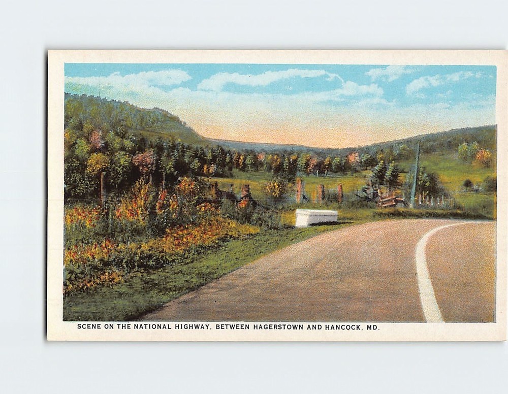Postcard Scene On The National Highway Maryland USA