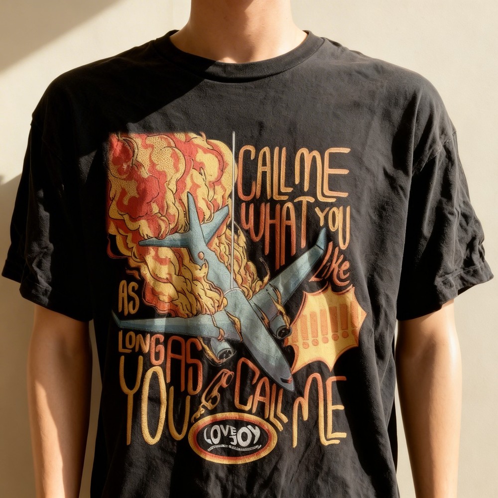 Lovejoy Tour Call Me T Shirt - Black Classic tshirt All Size