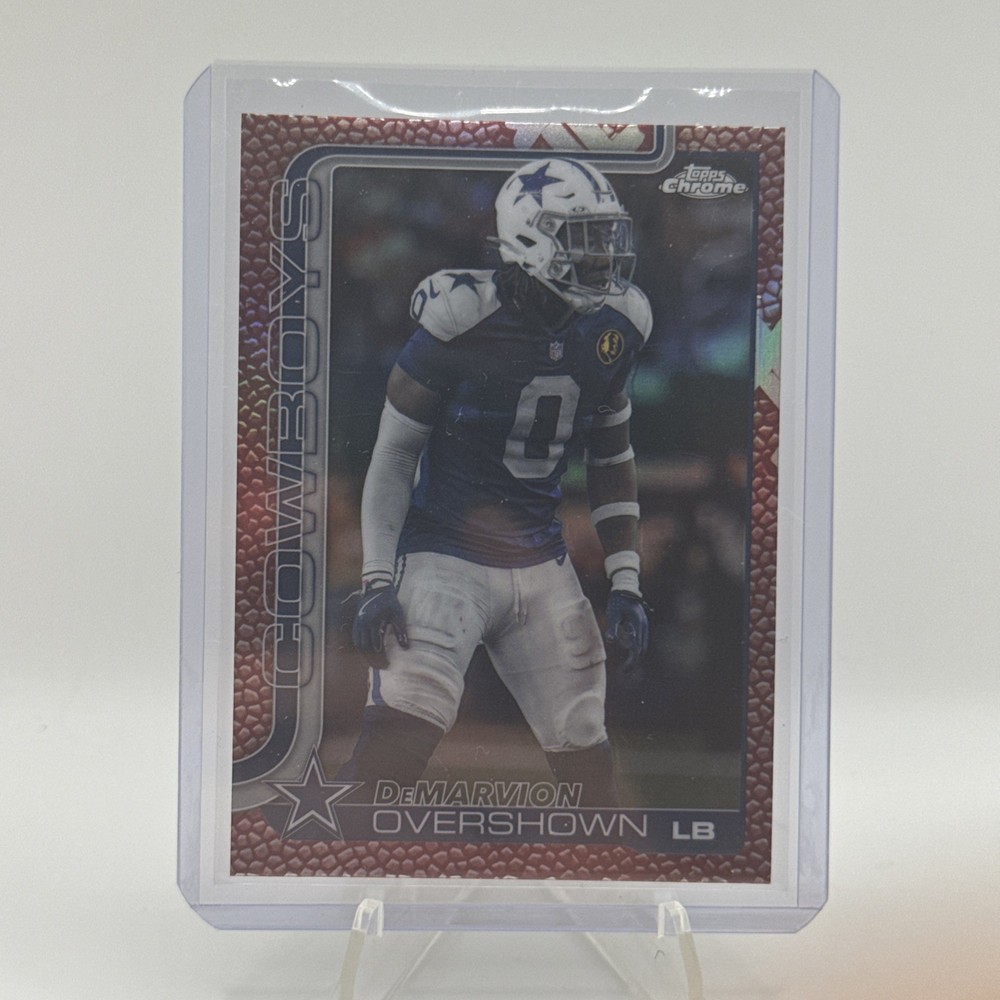 2025 Topps Chrome DeMarvion Overshown Leather Refractor - Dallas Cowboys