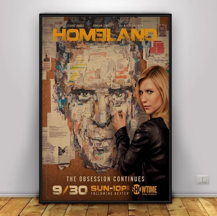 Homeland Poster | Wall Art | Wall Prints | Home Decor | Kraft Paper Print 2