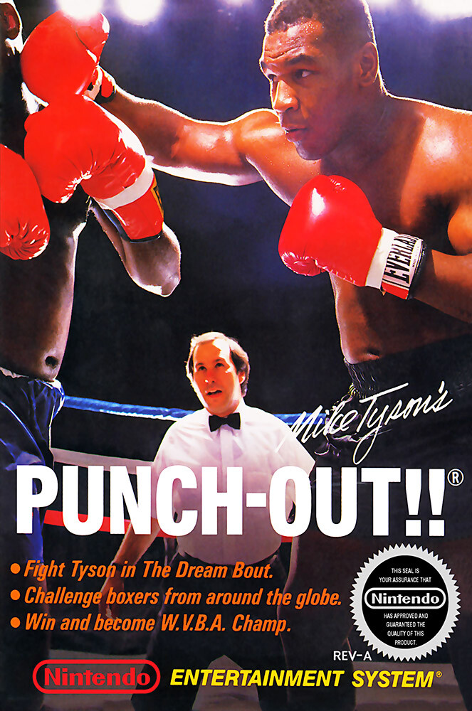 Mike Tyson's Punch Out Nintendo NES BOX ART Premium POSTER MADE IN USA - NES092