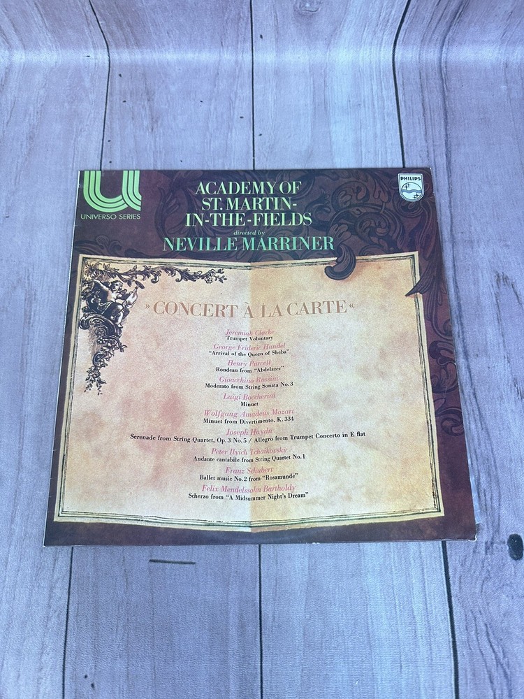 The Academy Of St. Martin-in-the-Fields - Concert A La Carte LP Vinyl 6580 066-image