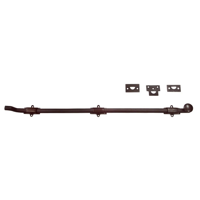24-inch Deltana FPG2410B Surface Bolt in Oil-Rubbed Bronze with Off-Set HD