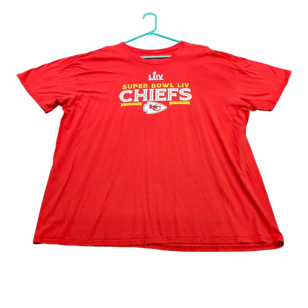 Kansas City Chiefs Super Bowl LIV Champions Red Graphic T-Shirt 3XL Fanatics