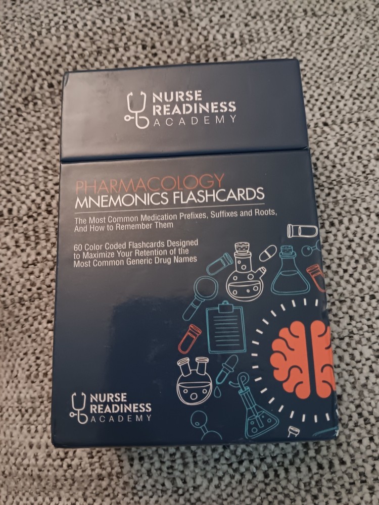 Pharmacology Mnemonics Flashcards  By Nurse Readiness Academy Nursing Study Aid