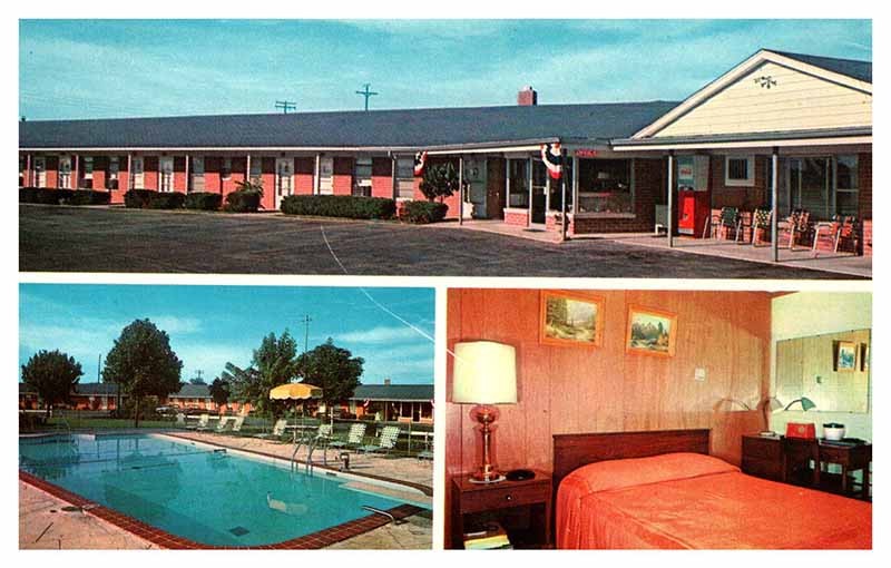 Postcard MOTEL SCENE Greenwood Indiana IN m/09 AQ2901