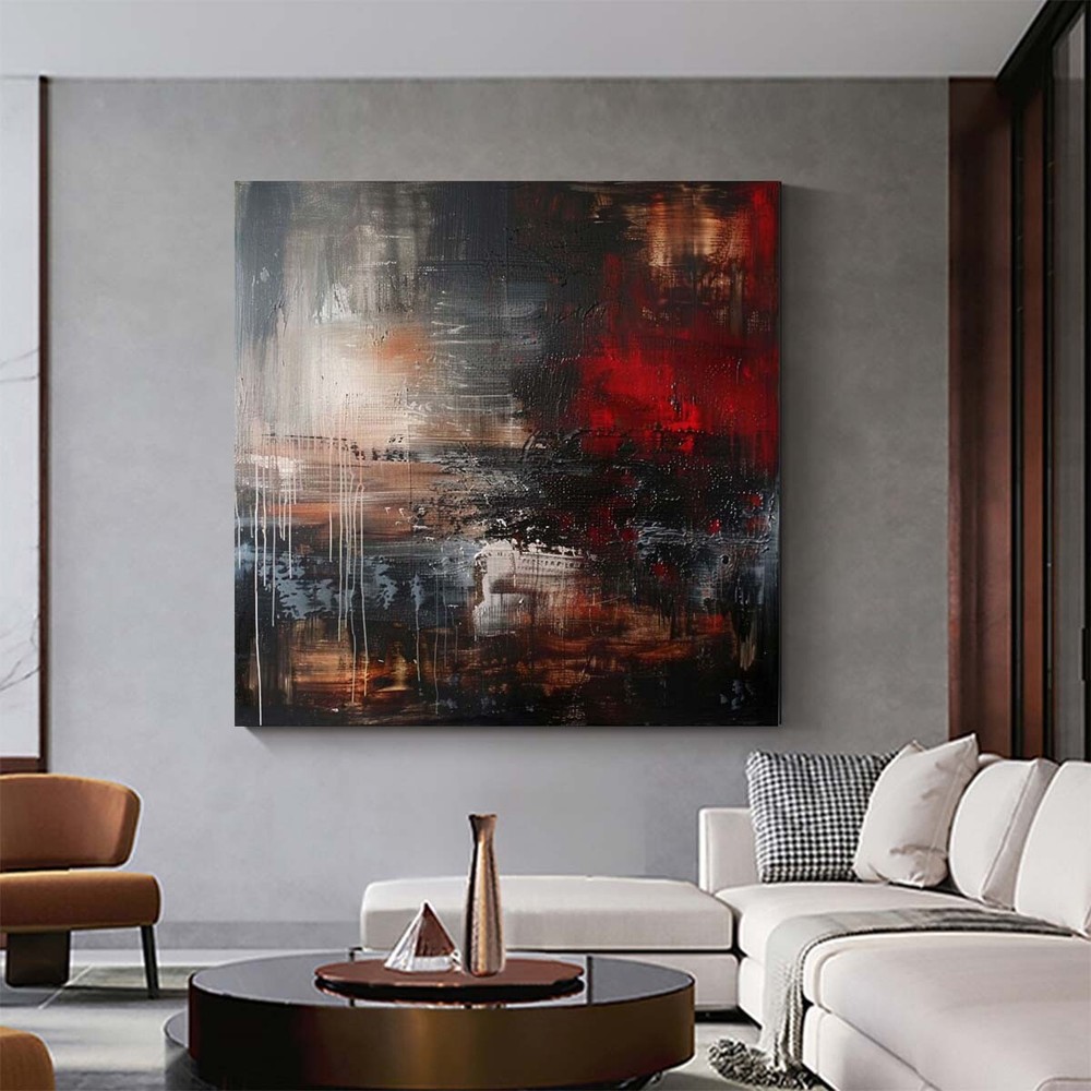 modern abstract wall art decor blackcanvas room Hand painted oil painting