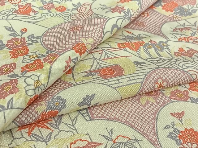 Heiwaya Kimono Silk Small Pattern Traditional Wear Japan Authentic