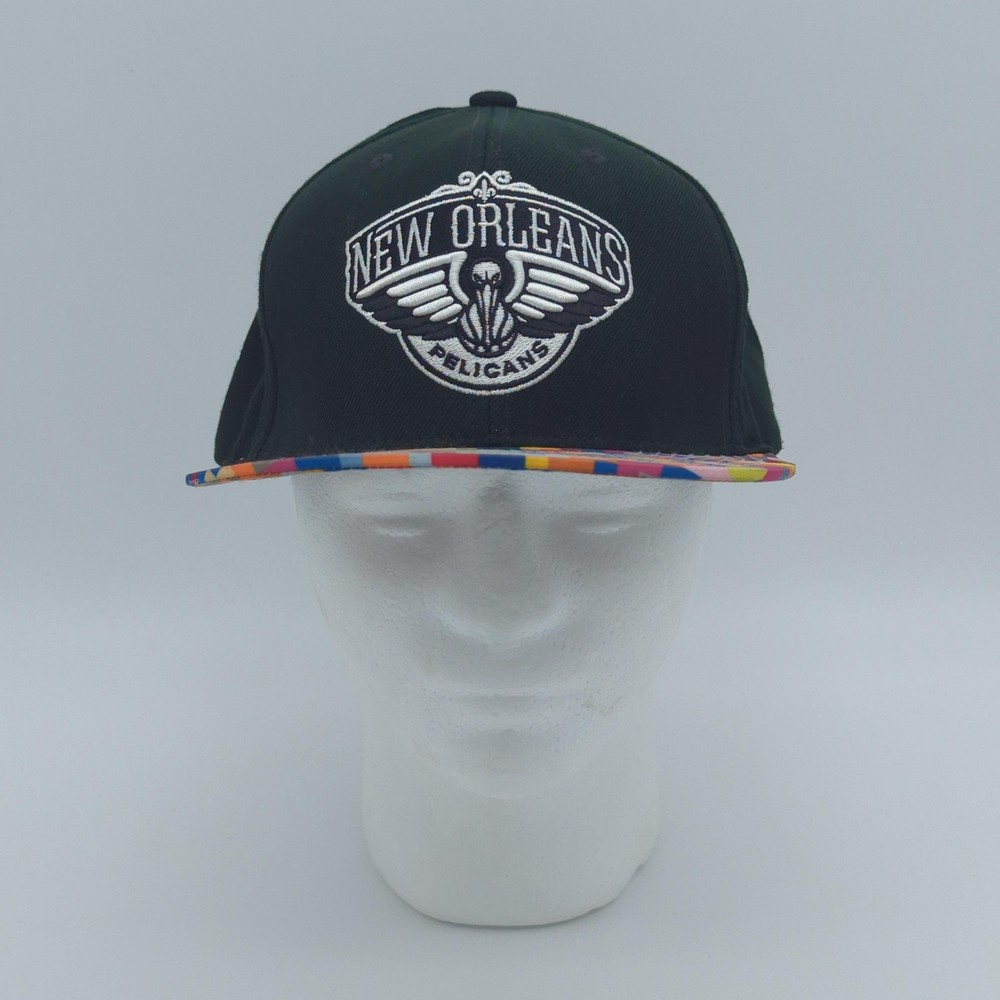 New Orleans Pelicans Hat Cap Snap Back Mitchell & Ness NBA Basketball Retro Mens