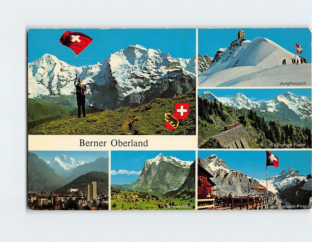 Postcard Berner Oberland Switzerland