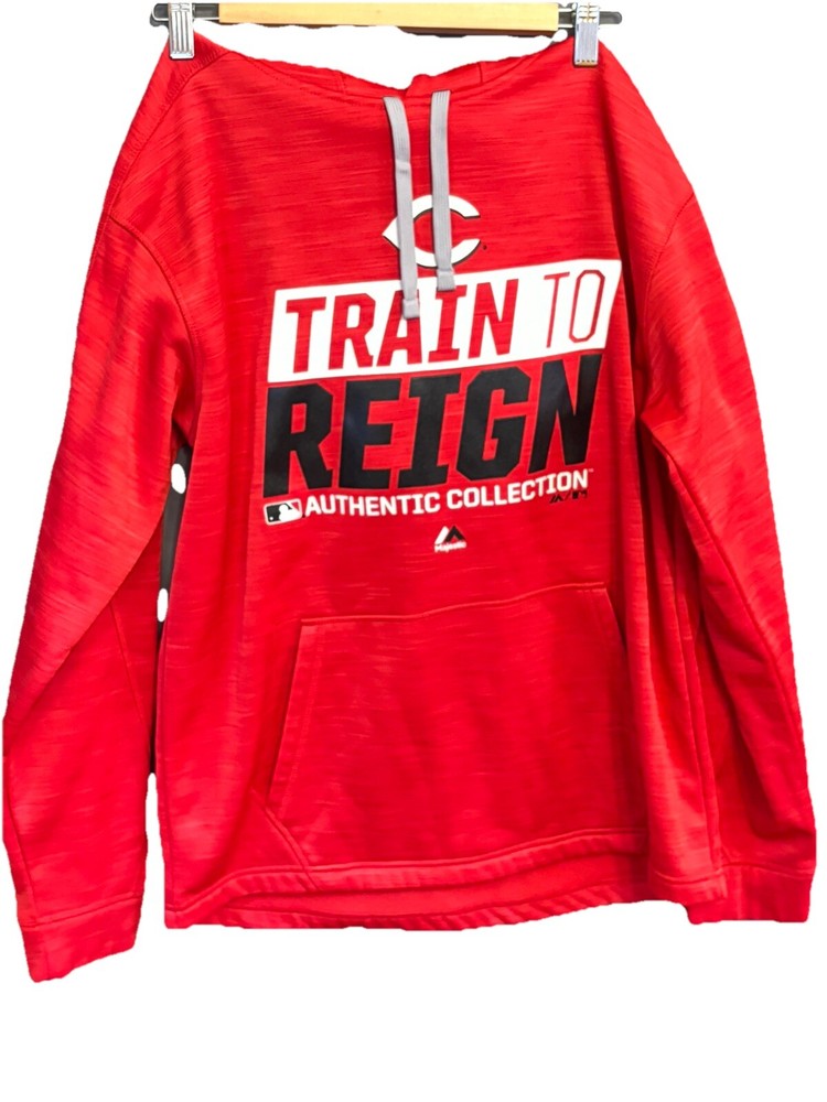 Majestic MLB Authentic Collection Men's M Cincinnati Reds Hoodie ThermaBase