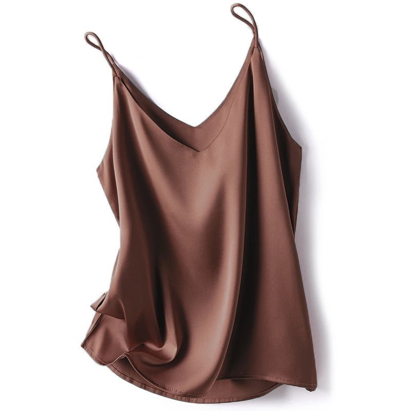 Women  Camisole Tank Top Vest V Neck Strap Undershirt Casual Basic US