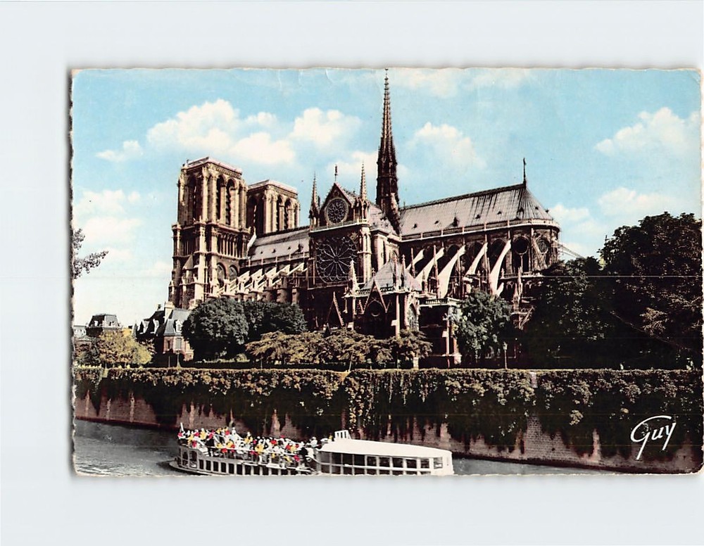 Postcard Notre Dame Paris France