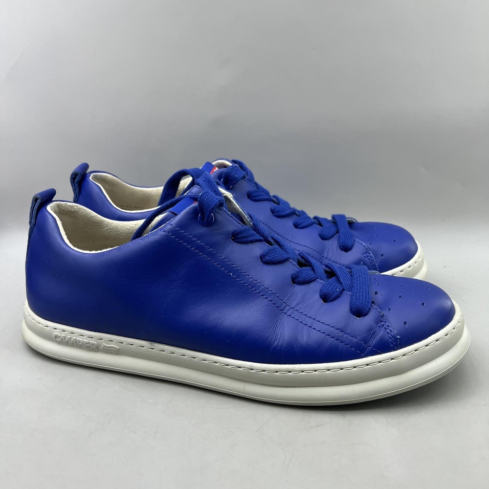 Camper Runner 4 Low Casual Shoes Men Size 9 US, 42 EU Blue Leather Lace Sneakers