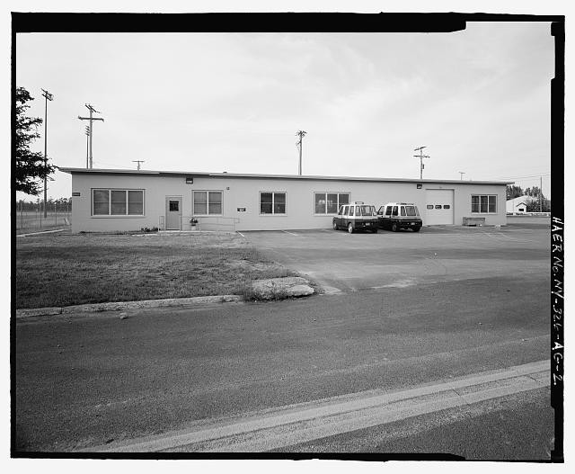 (FRONT) Plattsburgh - VIEW Air ELEVATION OF NORTHWEST. BUILDING. SOUTH Force TO