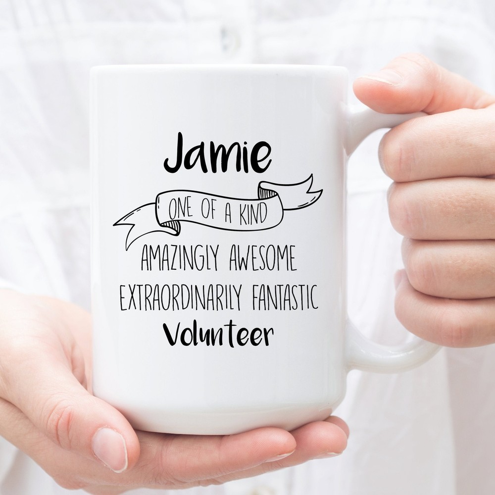 Personalized Coffee Mug For Volunteer Custom Gifts For Volunteer Perfect