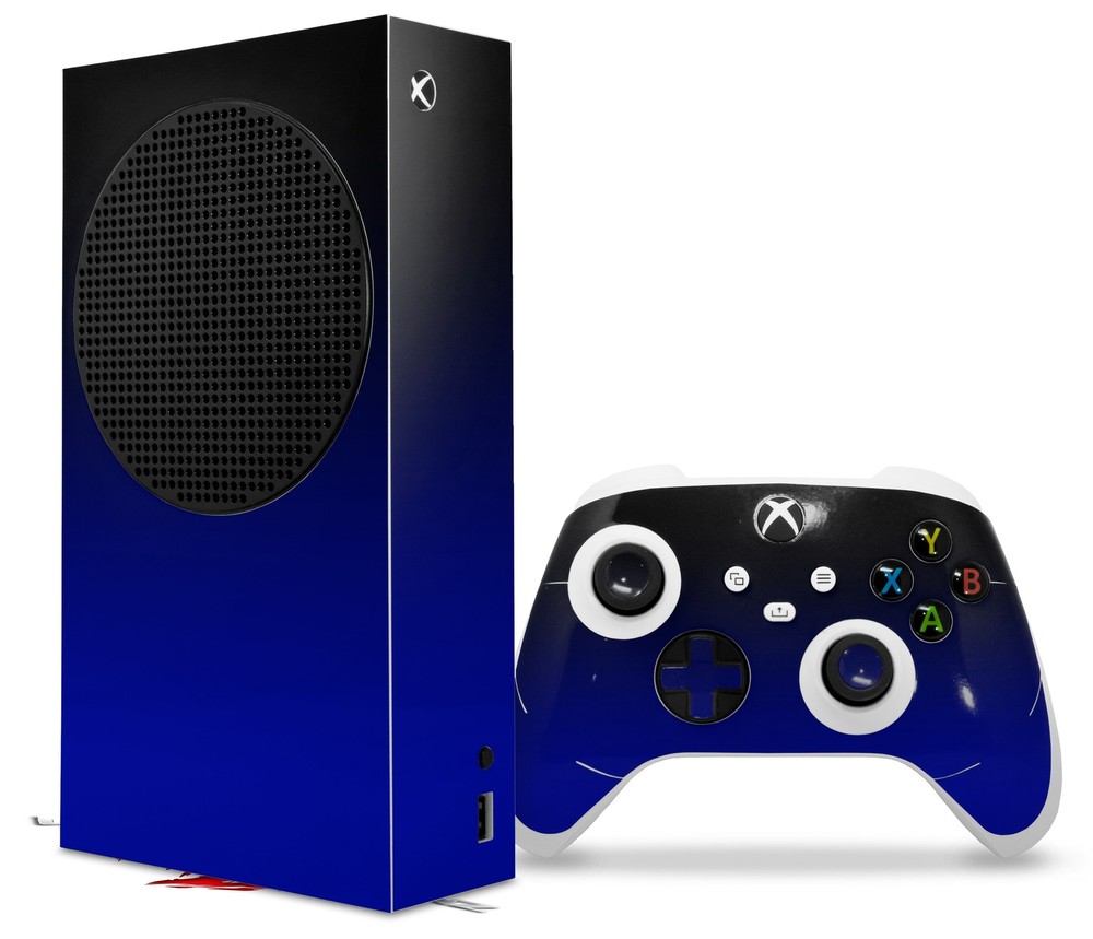 Skins XBOX Series S Console Controller Smooth Fades Blue Black